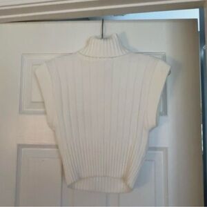 Women's White Turtleneck Sweater